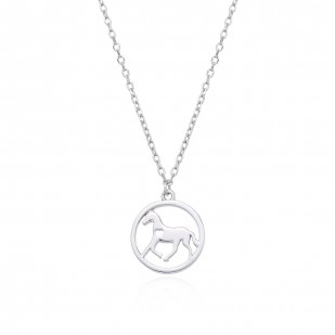 Střibrný náhrdelník kůň