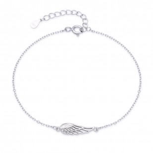 Dámský stříbrný náramek andělské křídlo