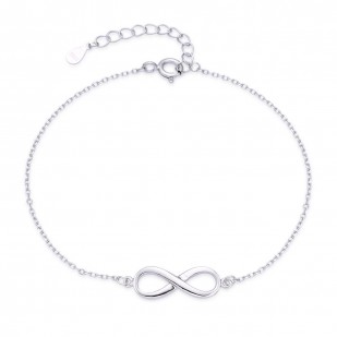 Stříbrný náramek nekonečno