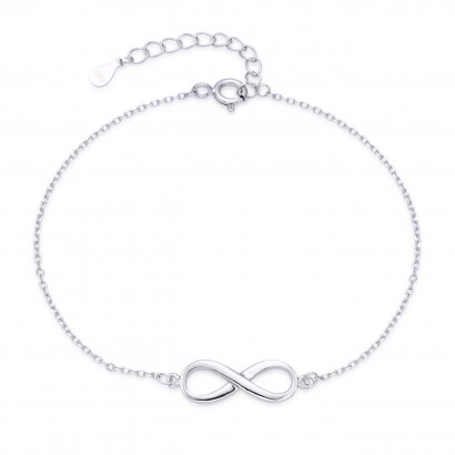 Stříbrný náramek nekonečno