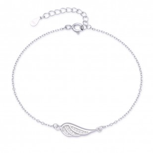 Dámský stříbrný náramek andělské křídlo