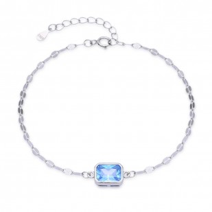 Stříbrný náramek s tyrkysovým kamenem