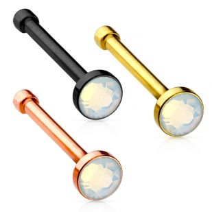 Piercing do nosu - opalit