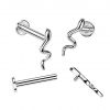 Labreta / piercing do ucha - had (1,2 x 8 mm)