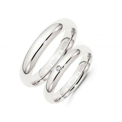 Snubní prsteny, stříbro AG 925/1000 - pár