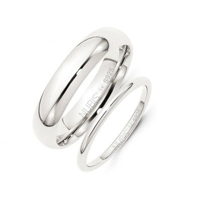 Snubní prsteny, stříbro AG 925/1000 - pár