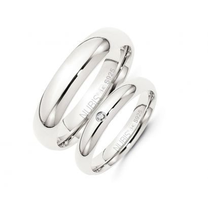 Snubní prsteny, stříbro AG 925/1000 - pár