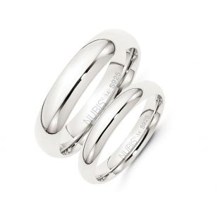 Snubní prsteny, stříbro AG 925/1000 - pár