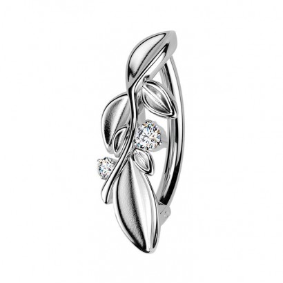 Piercing do pupíku s lístečky