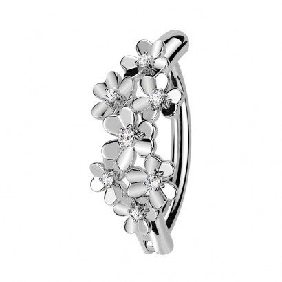 Piercing do pupíku s kytičkami