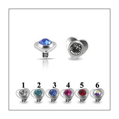 Náhradní díl k mikrodermálu srdíčko (duhová)