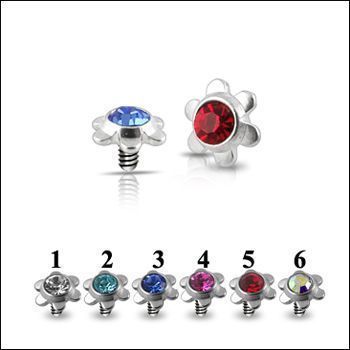 Náhradní díl k mikrodermálu kytička (červená)