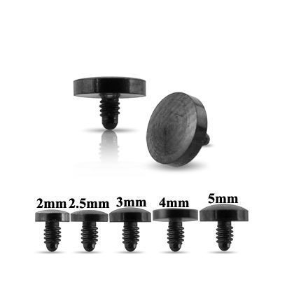 Náhradní díl k mikrodermálu černá placička 2 mm