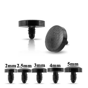 Levně Náhradní díl k mikrodermálu černá placička 2,5 mm