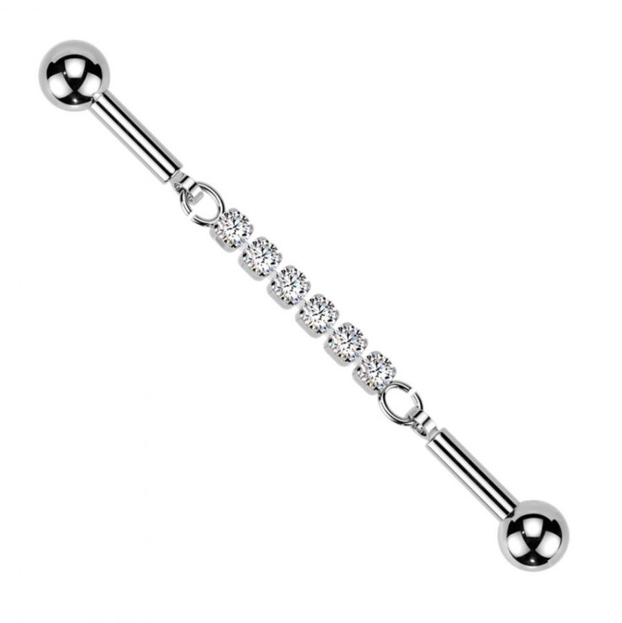 MARRE Industrial piercing se zirkony - ID01042