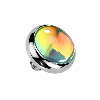 Microdermal - ozdobná část, duhové barvy (zelená)