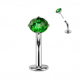 Obrácený PUSH IN piercingu do pupíku TITAN