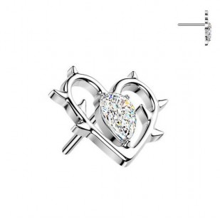 Ozdobná část k PUSH IN piercingu TITAN