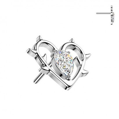 Ozdobná část k PUSH IN piercingu TITAN