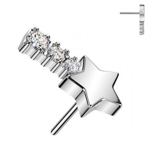 Ozdobná část k PUSH IN piercingu TITAN