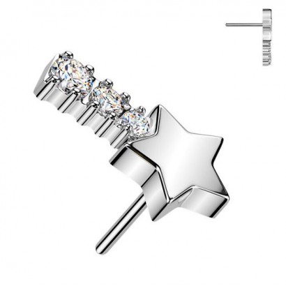 Ozdobná část k PUSH IN piercingu TITAN