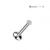 Piercing do brady - PUSH IN labreta TITAN Moissanit 0.03ct (2mm)