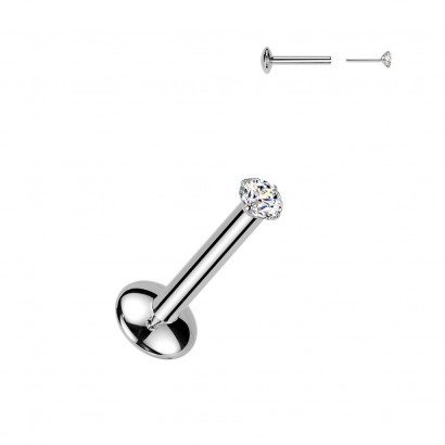 Piercing do brady - PUSH IN labreta TITAN Moissanit 0.03ct (2mm)
