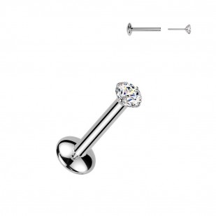 Piercing do brady - PUSH IN labreta TITAN Moissanit 0.06ct (2,5mm)