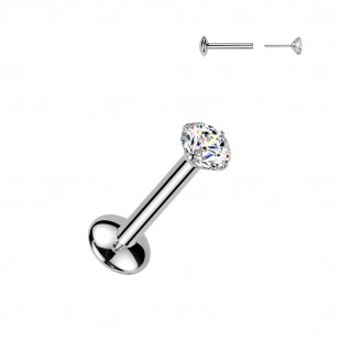 Piercing do brady - PUSH IN labreta TITAN Moissanit 0.11ct (3mm)