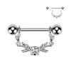 Ozdobný piercing do bradavky