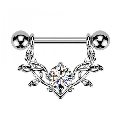 Ozdobný piercing do bradavky