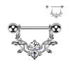 Ozdobný piercing do bradavky