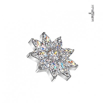 Náhradní ozdoba k dermálu / labretě TITAN, závit 1,2 mm