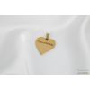 Zlacený ocelový přívěsek srdce