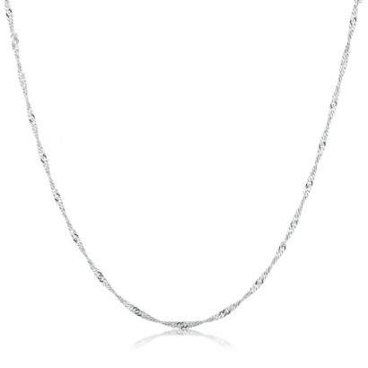 Stříbrný kroucený řetízek 40 cm