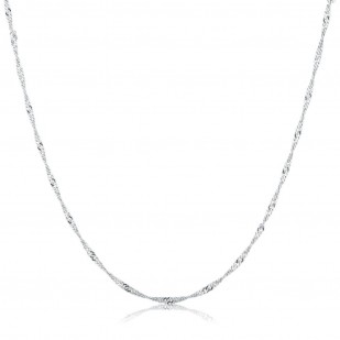 Stříbrný kroucený řetízek 45 cm