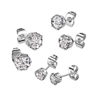 Naušnice pecky chirurgická ocel HWSE0104 (6 mm)