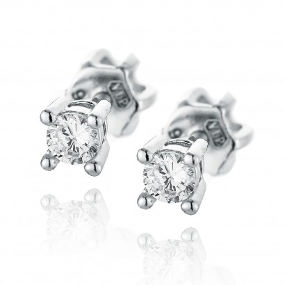 Stříbrné šroubovací náušnice se zirkonem 3mm