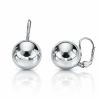 Stříbrné náušnice koule 14 mm