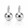 Stříbrné náušnice koule 14 mm