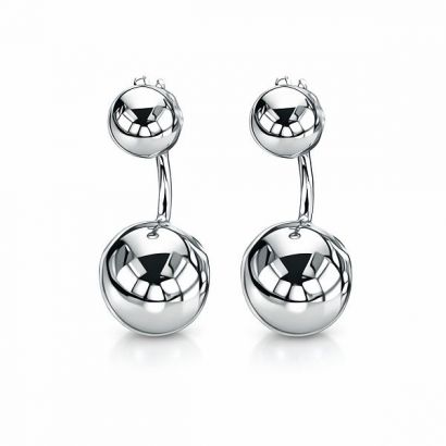 Stříbrné šroubovací zanáušnice kuličky
