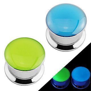 Levně Plug ocelový fosforeskní HWPS36 (modrý 12 mm)