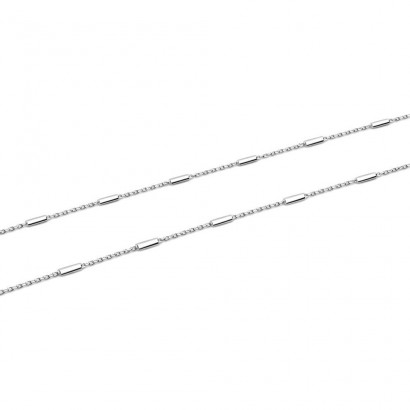 Stříbrný řetízek s válečky