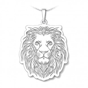 Stříbrný přívěsek lev