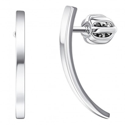 Stříbrné náušnice linie