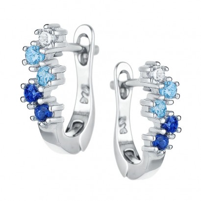 Stříbrné náušnice se zirkony