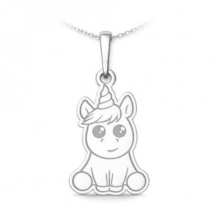 Stříbrný přívěsek jednorožec