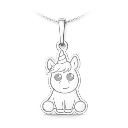 Stříbrný přívěsek jednorožec