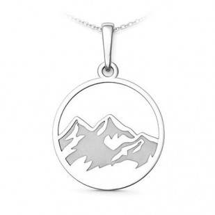 Stříbrný přívěsek hory