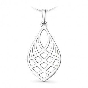 Stříbrný přívěsek kapka s ornamentem